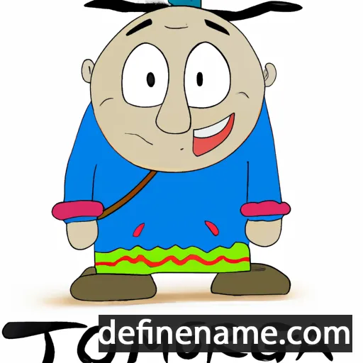 cartoon of the name Tömörbaatar