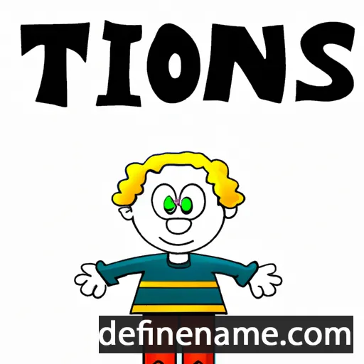 cartoon of the name Tõnis