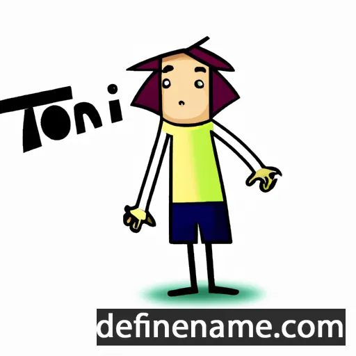 cartoon of the name Toini