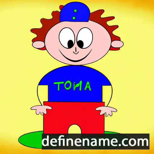 cartoon of the name Tomáš