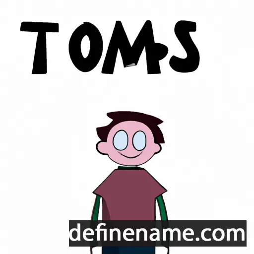 cartoon of the name Tomass