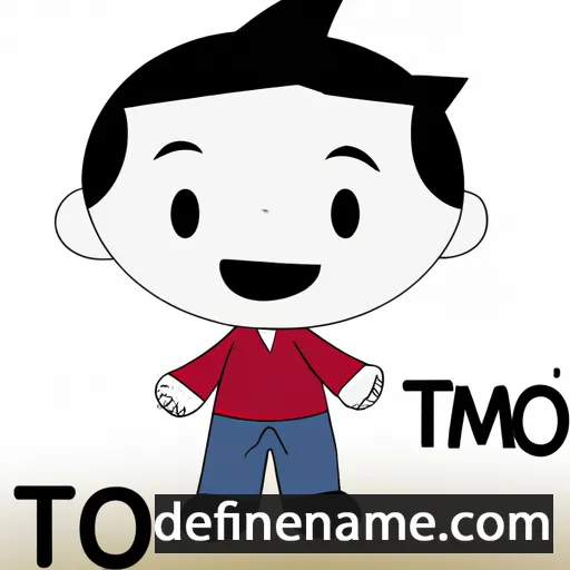 cartoon of the name Tomo