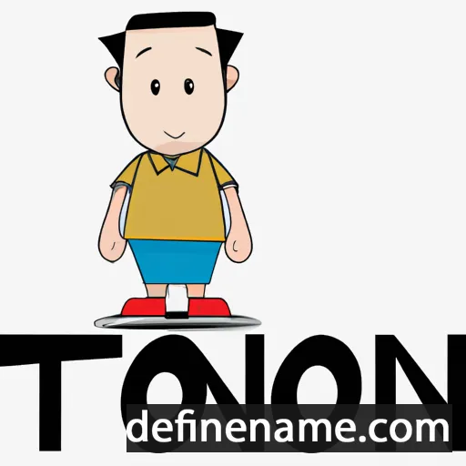 cartoon of the name Ton