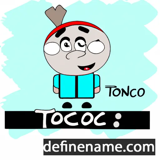 cartoon of the name Tonći