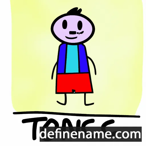 cartoon of the name Tonči