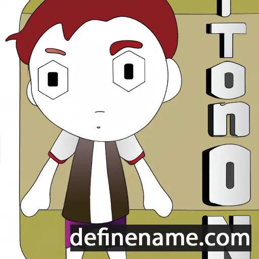 cartoon of the name Tone