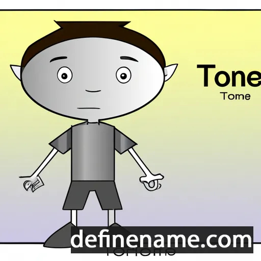 cartoon of the name Tone