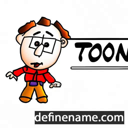 cartoon of the name Toni