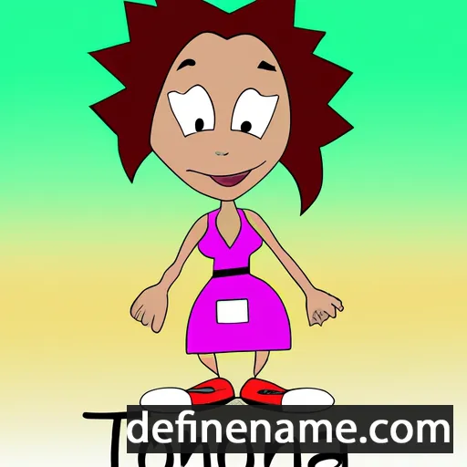 cartoon of the name Tonina