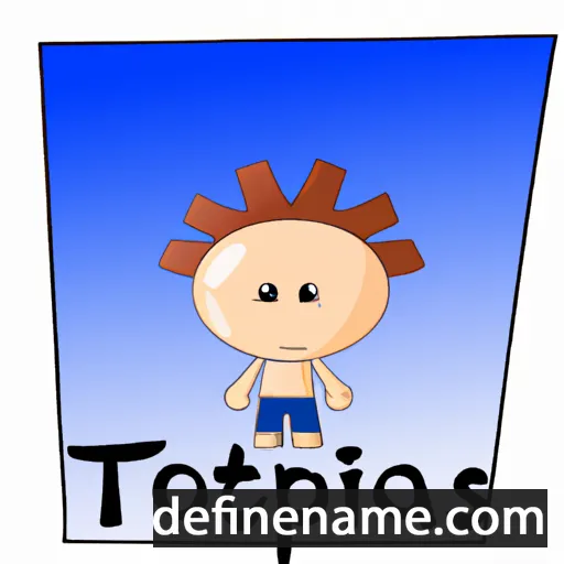 cartoon of the name Topias