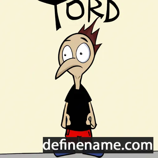 cartoon of the name Tord