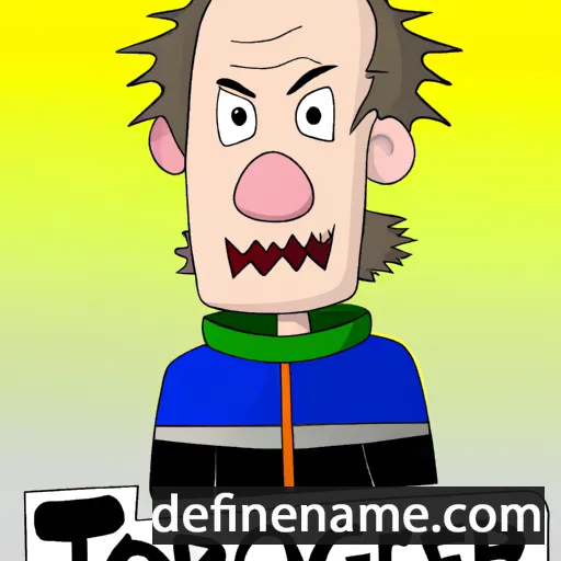 cartoon of the name Torgeir