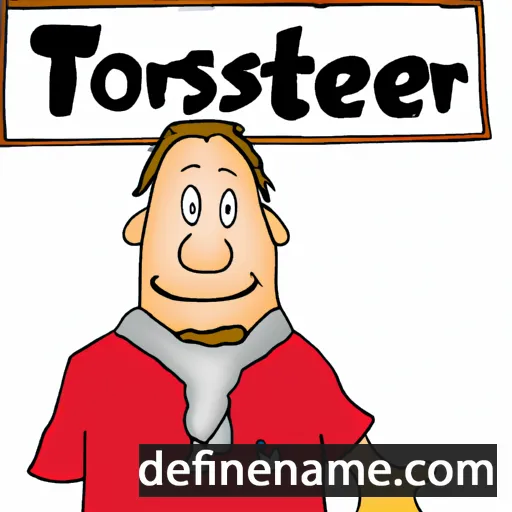 cartoon of the name Torstein