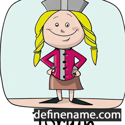 cartoon of the name Torunn