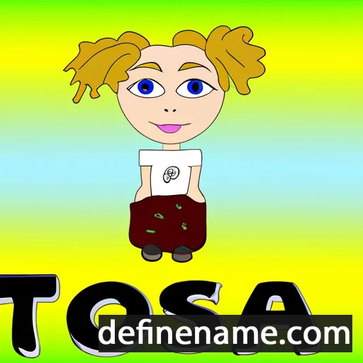 cartoon of the name Tosia