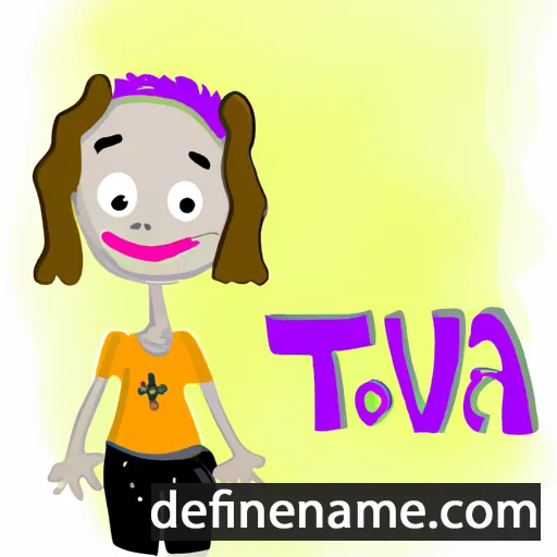 cartoon of the name Tova