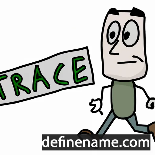 cartoon of the name Trace