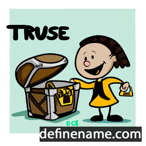 cartoon of the name Treasure