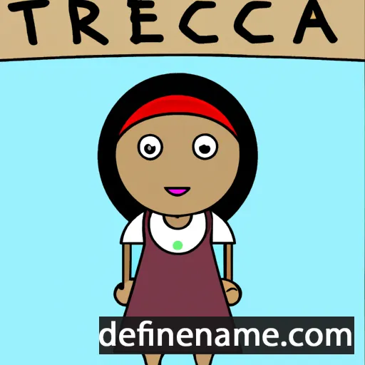 cartoon of the name Trecia