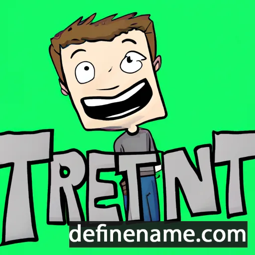 cartoon of the name Trent