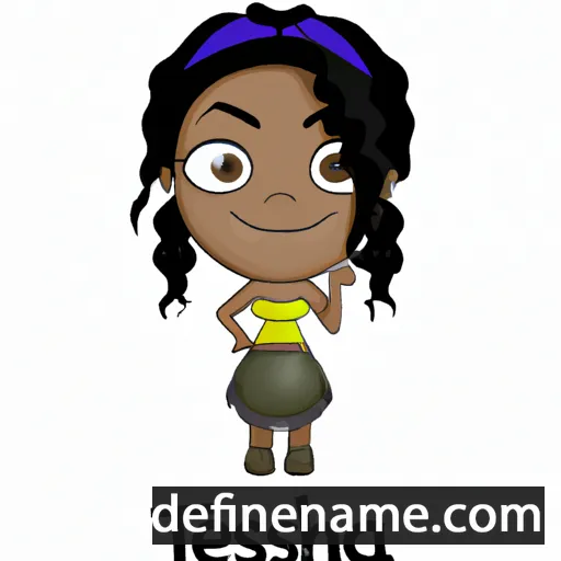 cartoon of the name Tresha