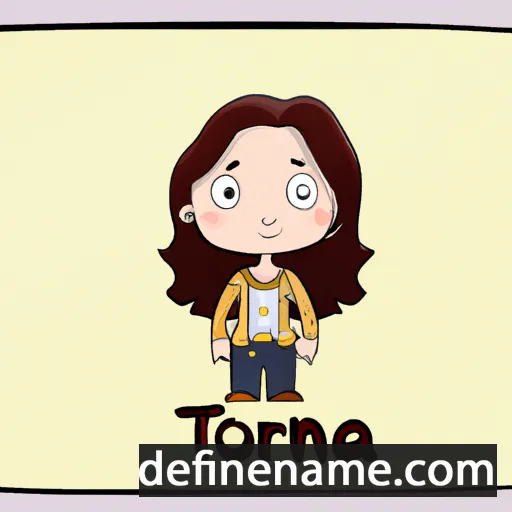 cartoon of the name Tríona