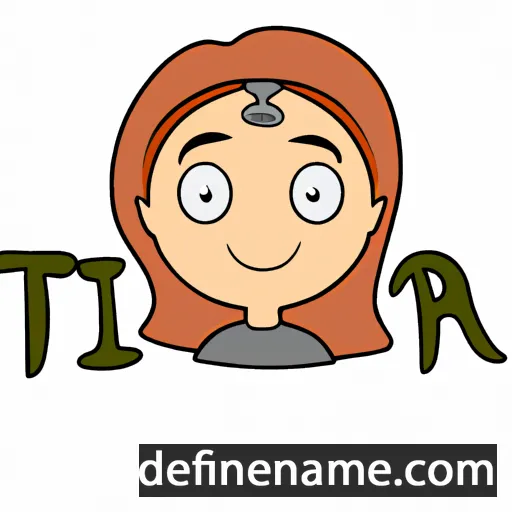 cartoon of the name Tria