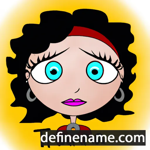 cartoon of the name Triana