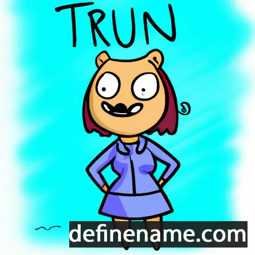 cartoon of the name Triinu