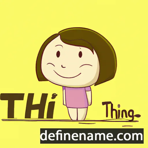 cartoon of the name Trinh