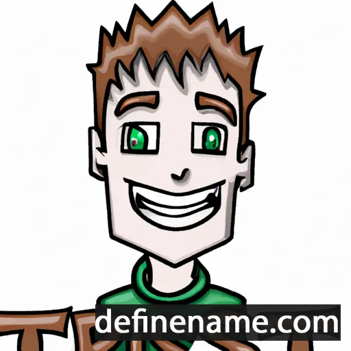 cartoon of the name Tristen