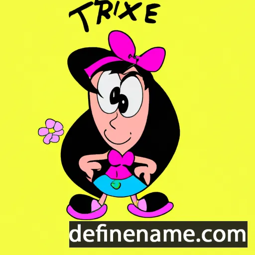 cartoon of the name Trixie