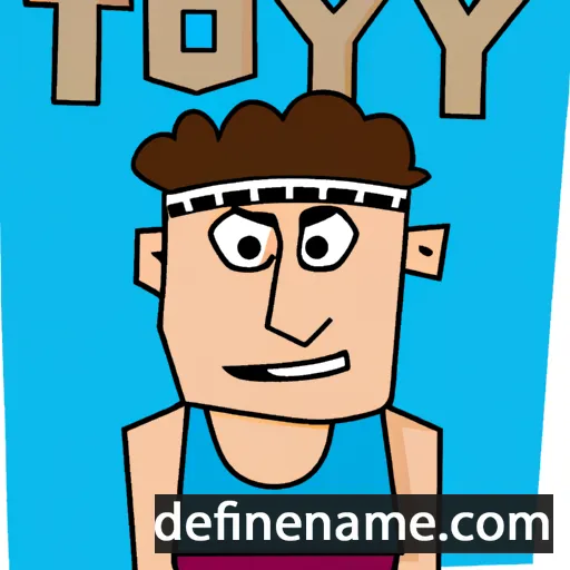 cartoon of the name Troy