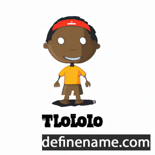 cartoon of the name Tsholofelo