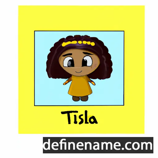 cartoon of the name Tsila