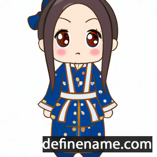 cartoon of the name Tsukiko