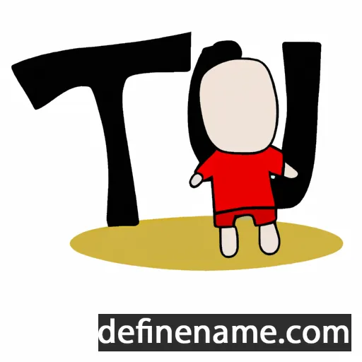 cartoon of the name Tu