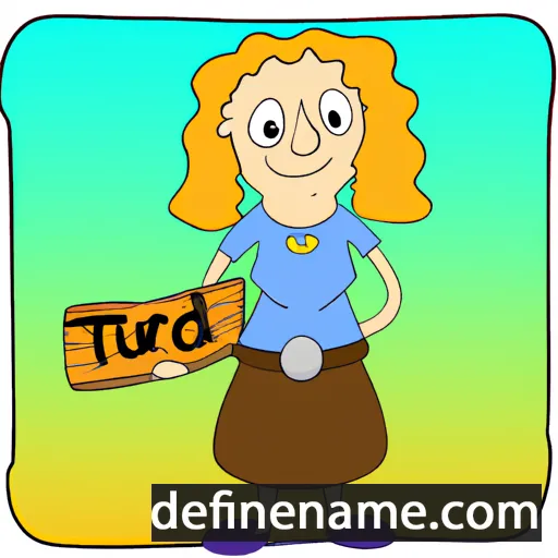 cartoon of the name Turid