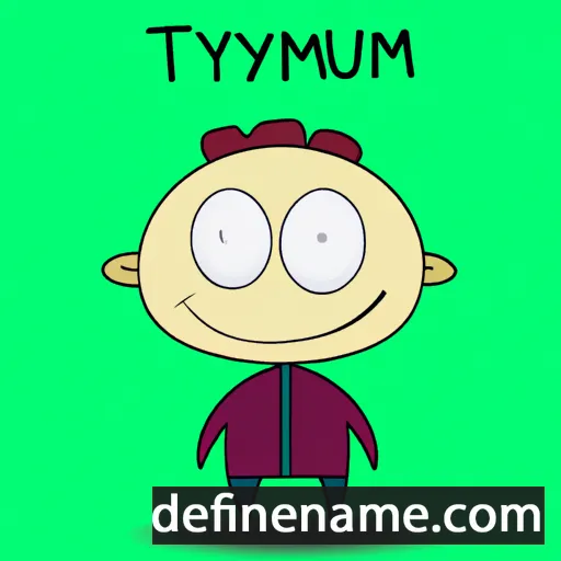 cartoon of the name Tymoteusz