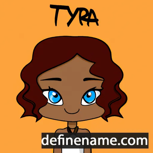 cartoon of the name Tyra