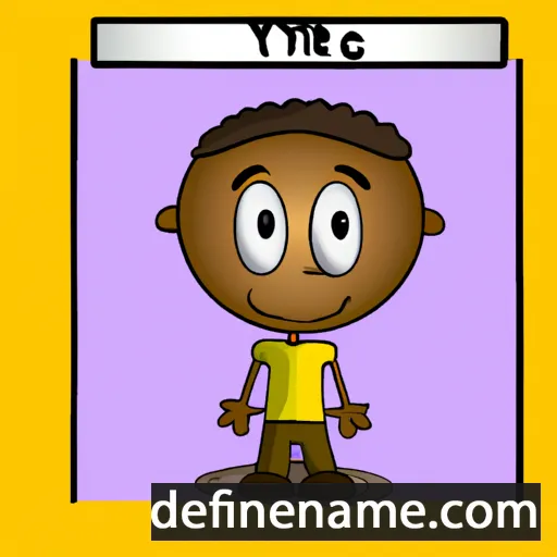 cartoon of the name Tyriq