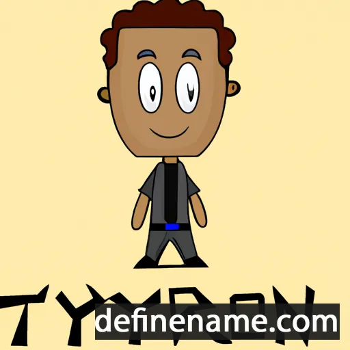 cartoon of the name Tyron