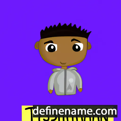 cartoon of the name Tyshawn