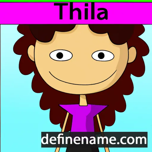 cartoon of the name Tzillah