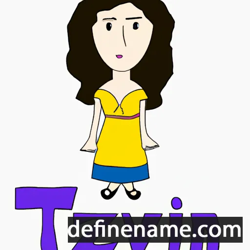 cartoon of the name Tzivah