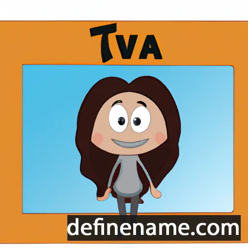 cartoon of the name Tzivia