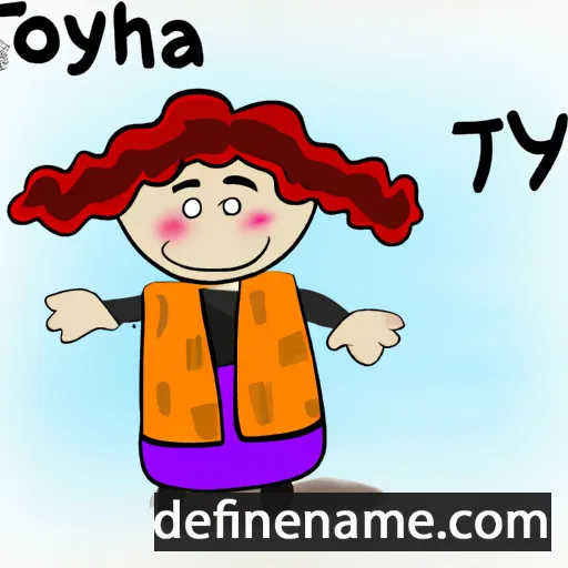 cartoon of the name Tzofiya