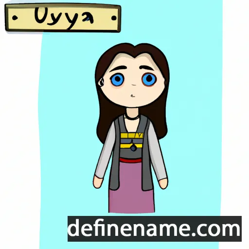 cartoon of the name Ulyana