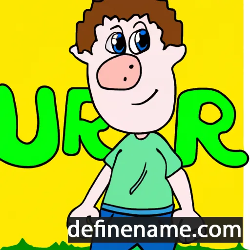 cartoon of the name 'Uri