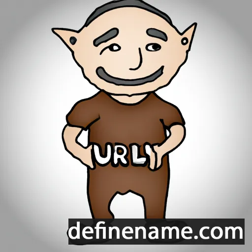 cartoon of the name 'Uriy'el